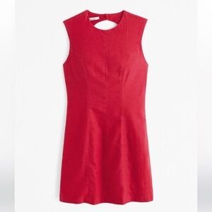 Abercrombie & Fitch Red Sleeveless Dress